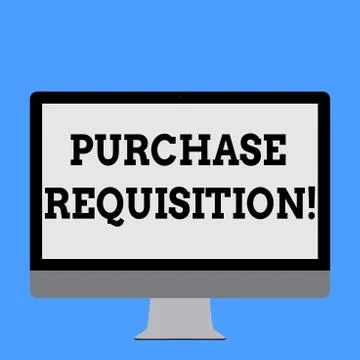 Word writing text Purchase Requisition. Business concept for document used as Stock Illustration