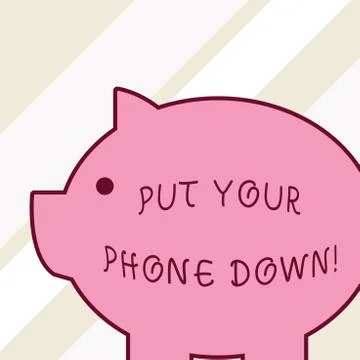 Word writing text Put Your Phone Down. Business concept for end telephone Stock Illustration