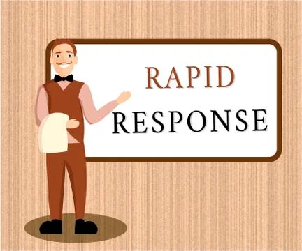 Word writing text Rapid Response. Business concept for Medical emergency team イラスト素材