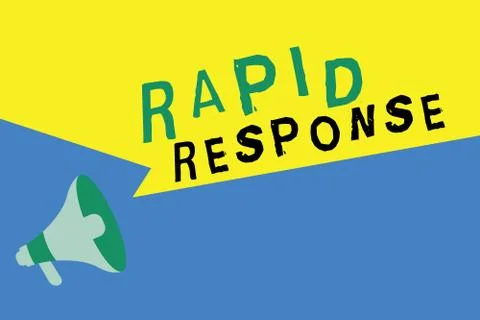 Word writing text Rapid Response. Business concept for Medical emergency team Stock Illustration