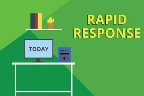 Word writing text Rapid Response. Business concept for Medical emergency team イラスト素材