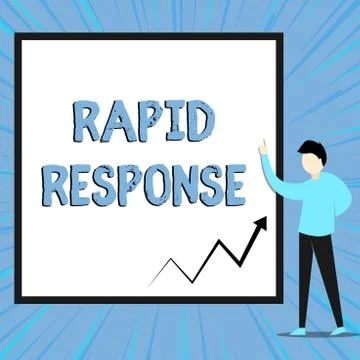 Word writing text Rapid Response. Business concept for Medical emergency team Stock Illustration