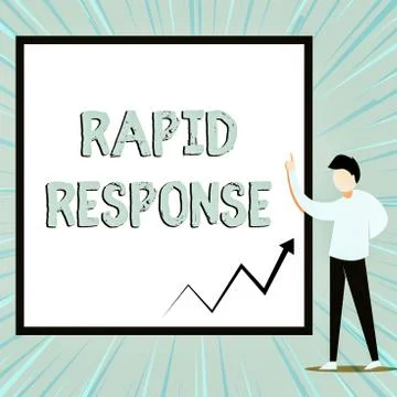 Word writing text Rapid Response. Business concept for Medical emergency team Stock Illustration