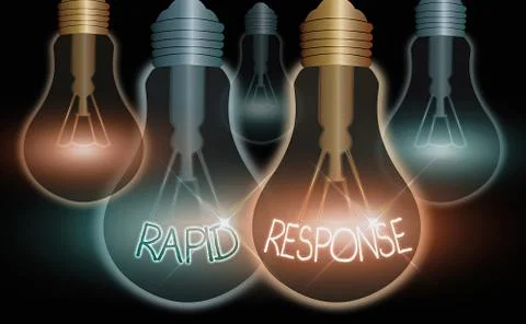 Word writing text Rapid Response. Business concept for Medical emergency team Stock Illustration