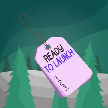 Word writing text Ready To Launch. Business concept for an event to celebrate or Stock Illustration