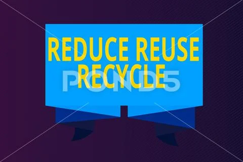 Word writing text Reduce Reuse Recycle. Business concept for ~ Clip Art ...