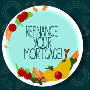 Word writing text Refinance Your Mortgage. Business concept for Replacing an Ilustración de archivo
