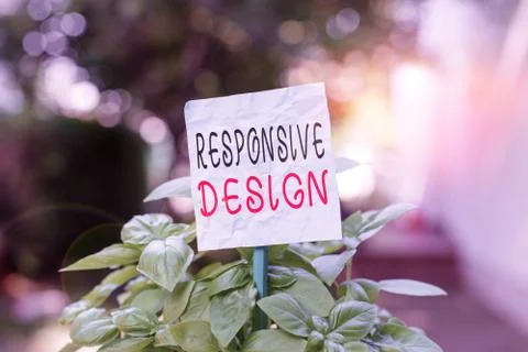 Word writing text Responsive Design. Business concept for web page creation that Stockfoto's