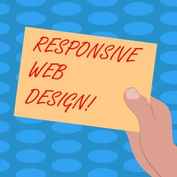 Word writing text Responsive Web Design. Business concept for web page creation 스톡 일러스트