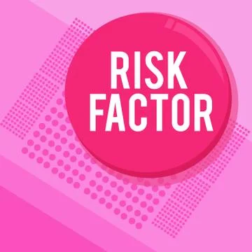 Word writing text Risk Factor. Business concept for Something that rises the Illustrazione stock