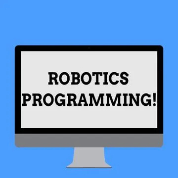 Word writing text Robotics Programming. Business concept for software that used 스톡 일러스트