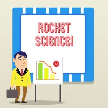 Word writing text Rocket Science. Business concept for difficult activity that Stock Illustration