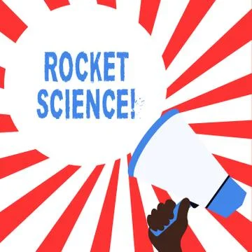 Word writing text Rocket Science. Business concept for difficult activity that Stock Illustration