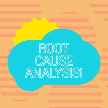 Word writing text Root Cause Analysis. Business concept for method of problem Stock Illustration