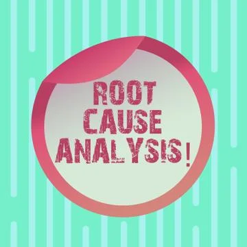 Word writing text Root Cause Analysis. Business concept for method of problem Stock Illustration