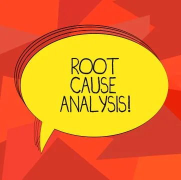 Word writing text Root Cause Analysis. Business concept for method of problem Stock Illustration