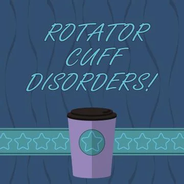 Word writing text Rotator Cuff Disorders. Business concept for tissues in the Stock Illustration