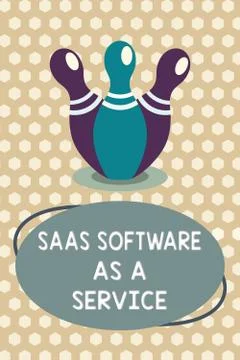 Word writing text Saas Software As A Service. Business concept for the use of 스톡 일러스트