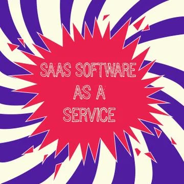 Word writing text Saas Software As A Service. Business concept for the use of Stock Illustration