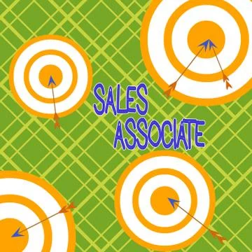 Word writing text Sales Associate. Business concept for primary task is selling Stock Illustration