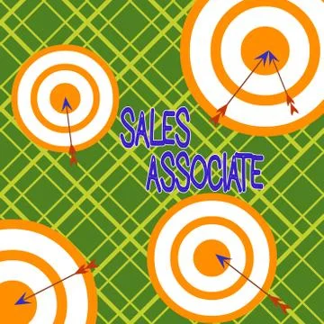 Word writing text Sales Associate. Business concept for primary task is selling Stock Illustration