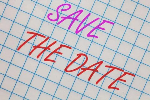 Word writing text Save The Date. Business concept for Systematized events 스톡 사진