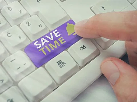 Word writing text Save Time. Business concept for to do something more Foto stock