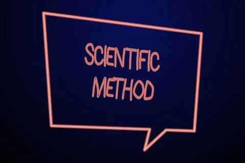 Word writing text Scientific Method. Business concept for Principles Procedures Stock Illustration