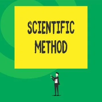 Word writing text Scientific Method. Business concept for Principles Procedures Stock Illustration