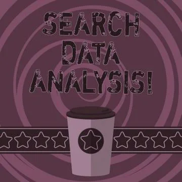 Word writing text Search Data Analysis. Business concept for process of Illustrazione stock