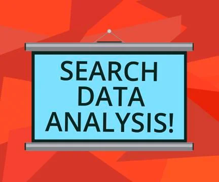 Word writing text Search Data Analysis. Business concept for process of Stock Illustration