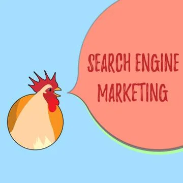 Word writing text Search Engine Marketing. Business concept for promote Website Stock Illustration