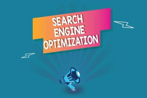 Word writing text Search Engine Optimization. Business concept for maximizing 스톡 일러스트