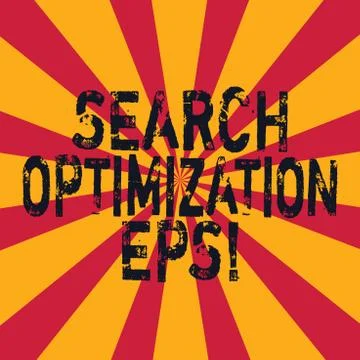 Word writing text Search Optimization Eps. Business concept for process Stock Illustration