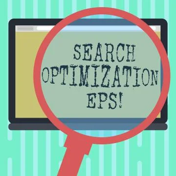 Word writing text Search Optimization Eps. Business concept for process イラスト素材