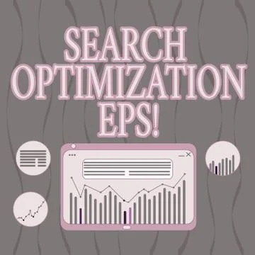 Word writing text Search Optimization Eps. Business concept for process Illustrazione stock