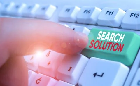 Word writing text Search Solution. Business concept for an action or process of Stock Photos