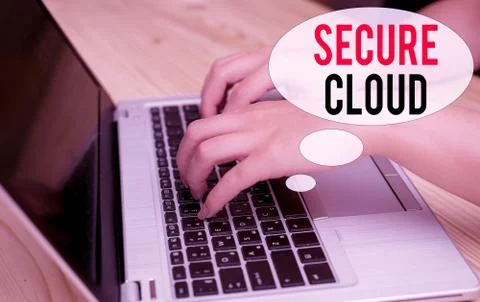 Word writing text Secure Cloud. Business concept for Protect the stored 스톡 사진