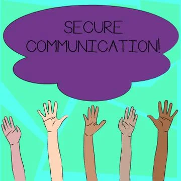 Word writing text Secure Communication. Business concept for preventing 库存插图