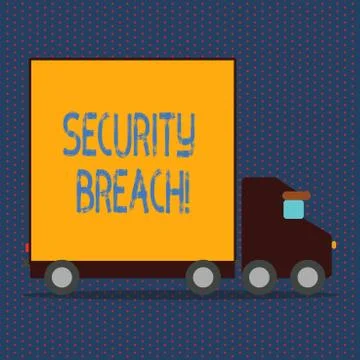 Word writing text Security Breach. Business concept for Unauthorized access to Stock Illustration