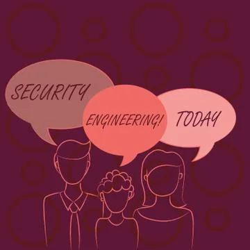 Word writing text Security Engineering. Business concept for focus on the Stockillustratie