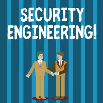 Word writing text Security Engineering. Business concept for focus on the Stock Illustration