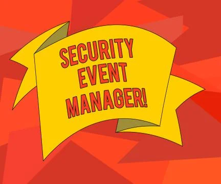 Word writing text Security Event Manager. Business concept for tools used to Ilustração Stock
