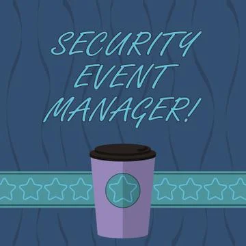 Word writing text Security Event Manager. Business concept for tools used to Ilustração Stock