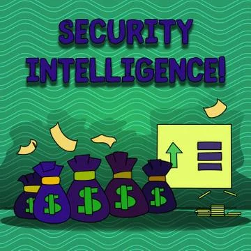 Word writing text Security Intelligence. Business concept for protecting an Stock Illustration