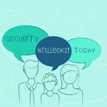 Word writing text Security Intelligence. Business concept for protecting an Illustrazione stock