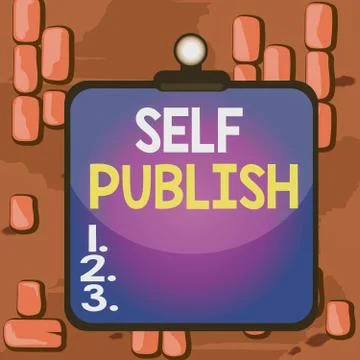Word writing text Self Publish. Business concept for published their work Stock Illustration