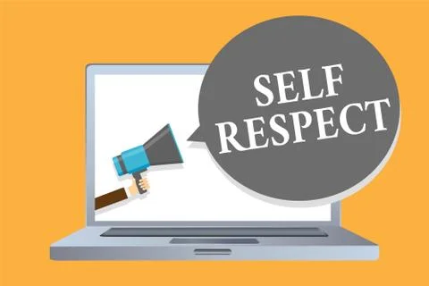Word writing text Self Respect. Business concept for Pride and confidence in Stock Illustration