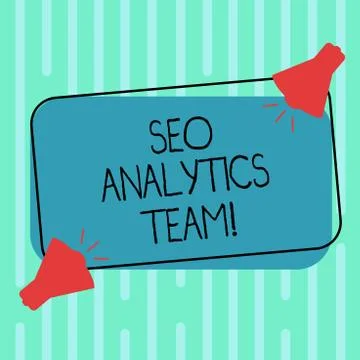 Word writing text Seo Analytics Team. Business concept for showing who make イラスト素材