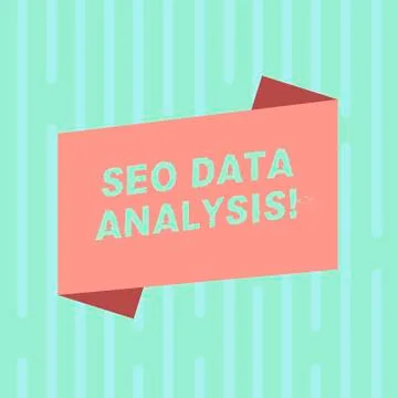 Word writing text Seo Data Analysis. Business concept for changes to website Stock Illustration